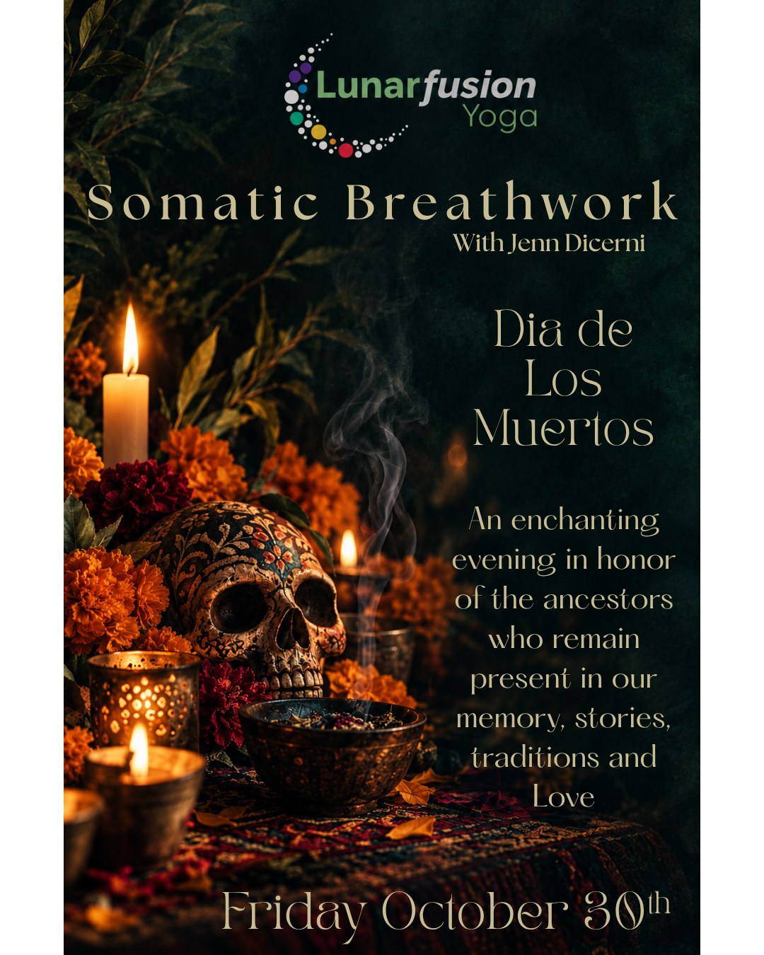 Somatic Breathwork at Lunar Fusion Yoga, Friday, October 30th